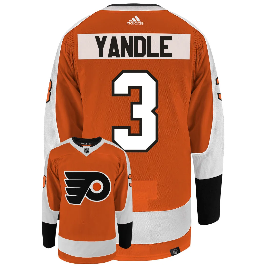 Keith Yandle Philadelphia Flyers Adidas Primegreen Authentic NHL Hockey Jersey     