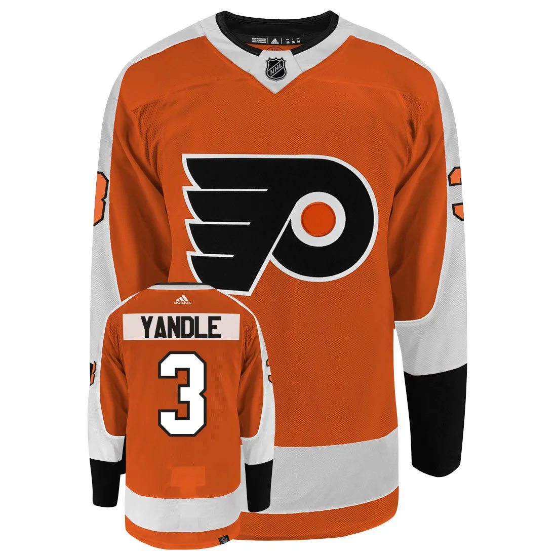 Keith Yandle Philadelphia Flyers Adidas Primegreen Authentic NHL Hockey Jersey     