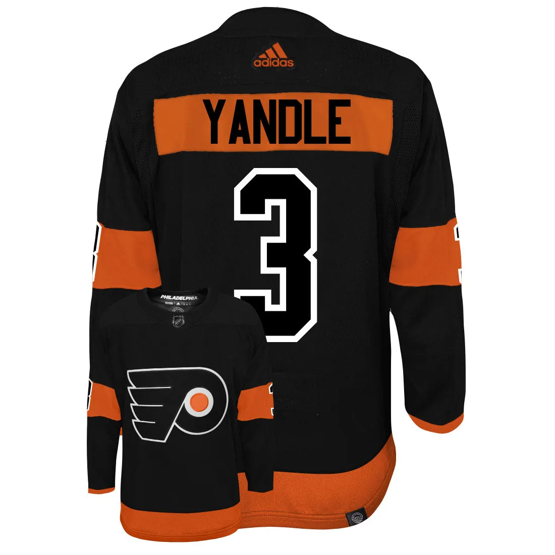 Keith Yandle Philadelphia Flyers Adidas Primegreen Authentic NHL Hockey Jersey     