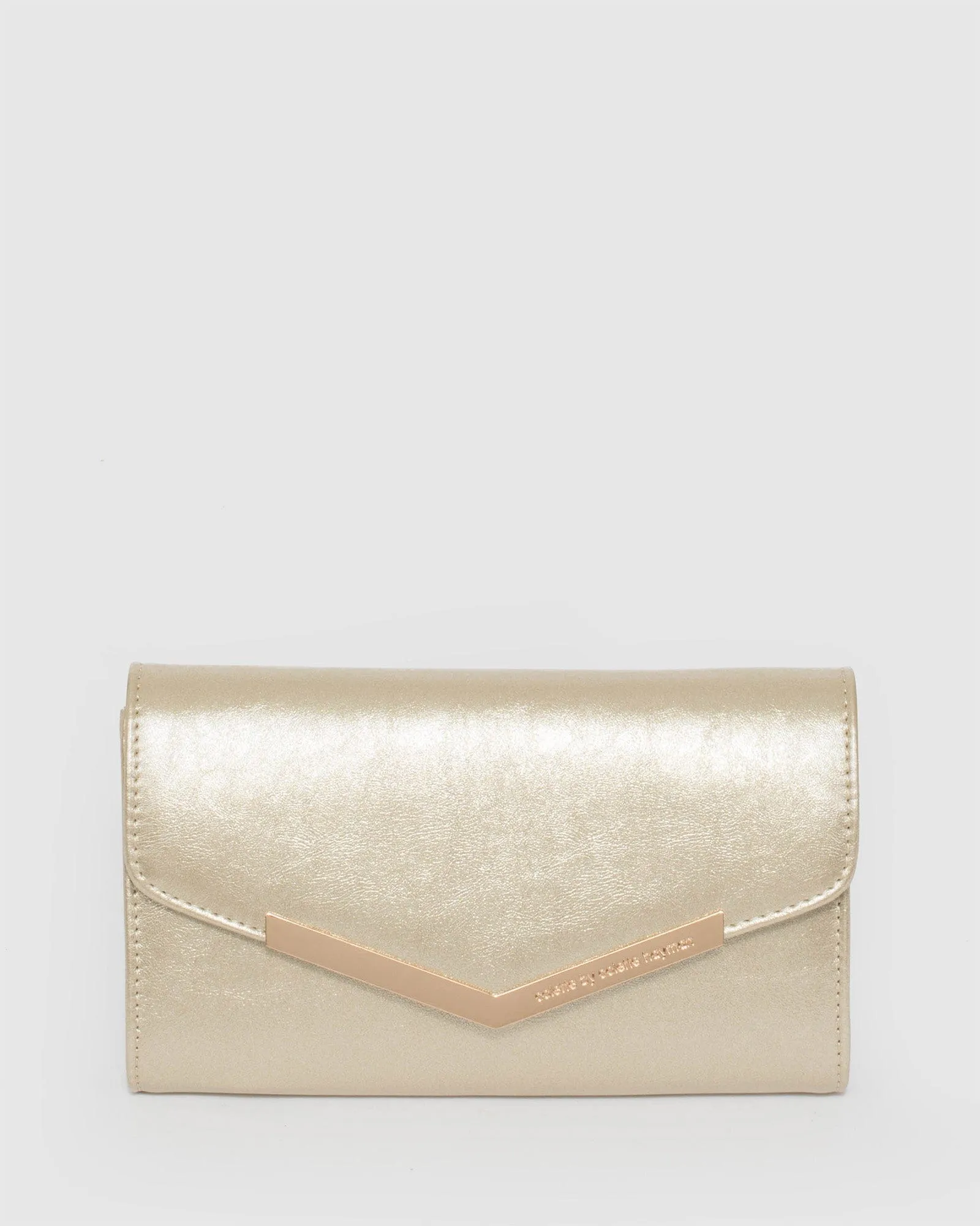 Kiah Arrow Gold Clutch Bag