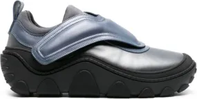 Kiko Kostadinov Tonkin laminated-leather chunky sneakers Blue