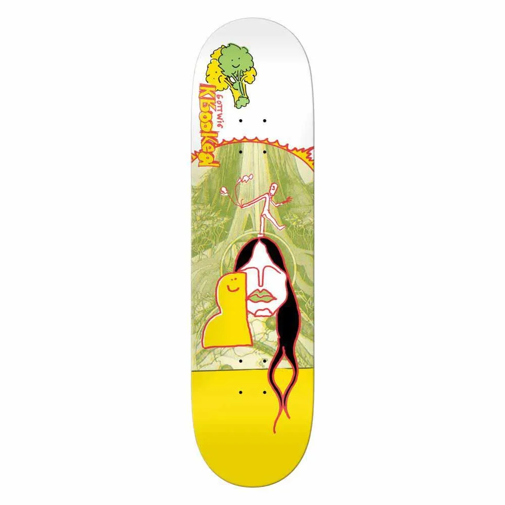 Krooked Skateboard Deck Gottwig Trails Yellow 8.25