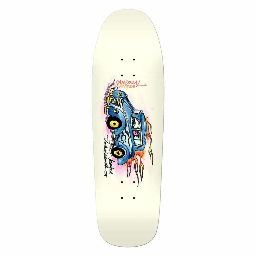 Krooked Skateboard Deck Sandoval Atittude White 9.81