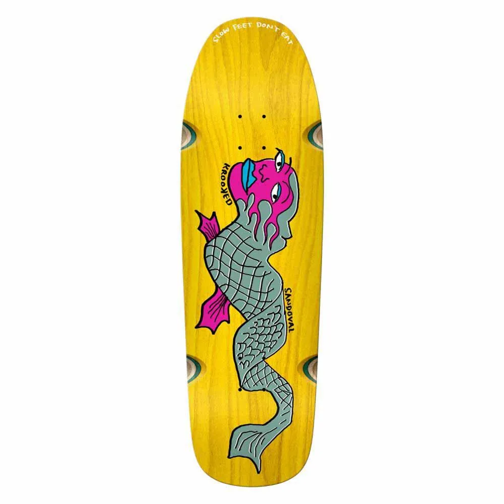 Krooked Skateboard Deck Sandoval Slow Feet Assorted Woodtsains 9.81