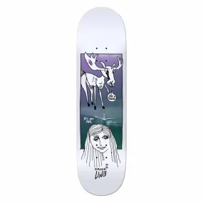 Krooked Skateboard Deck Una Debate White 8.38