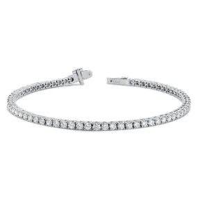 Lab-grown diamond tennis bracelet