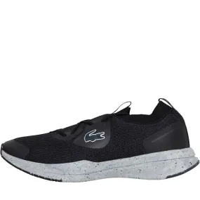 Lacoste Mens Run Spin Eco Trainers Black/Off White