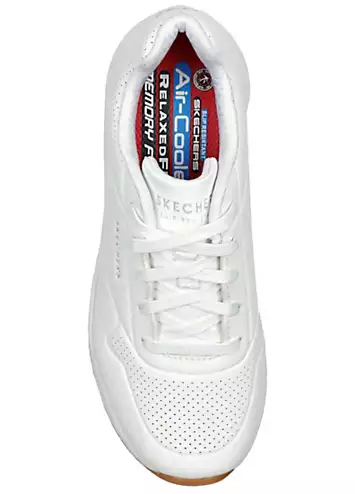 Ladies White Uno SR Trainers by Skechers | Look Again