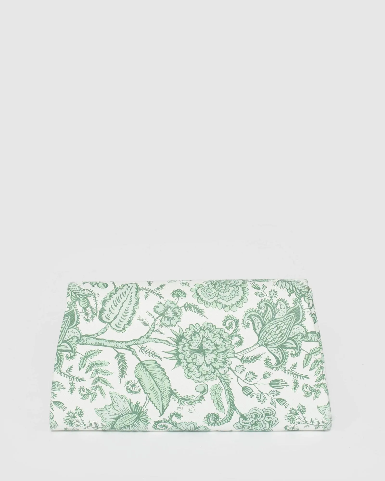 Leaha Botanica Print Evening Clutch Bag