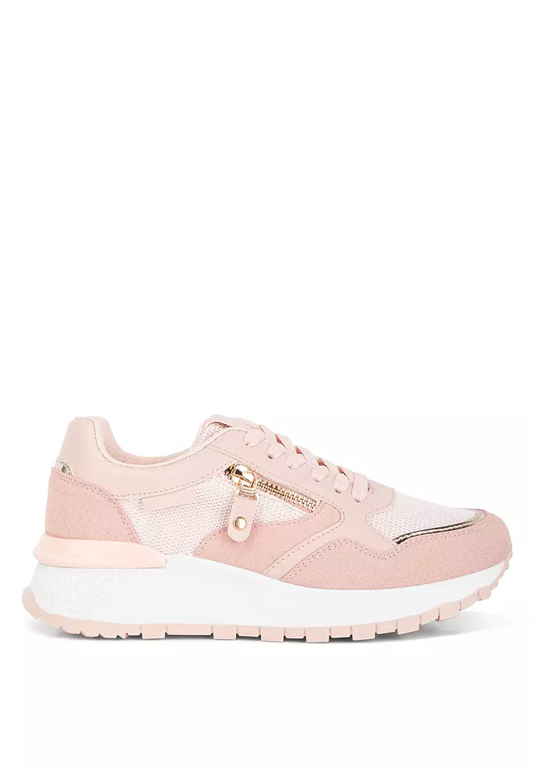 London Rag Pink Chain Embellished Chunky Sneakers