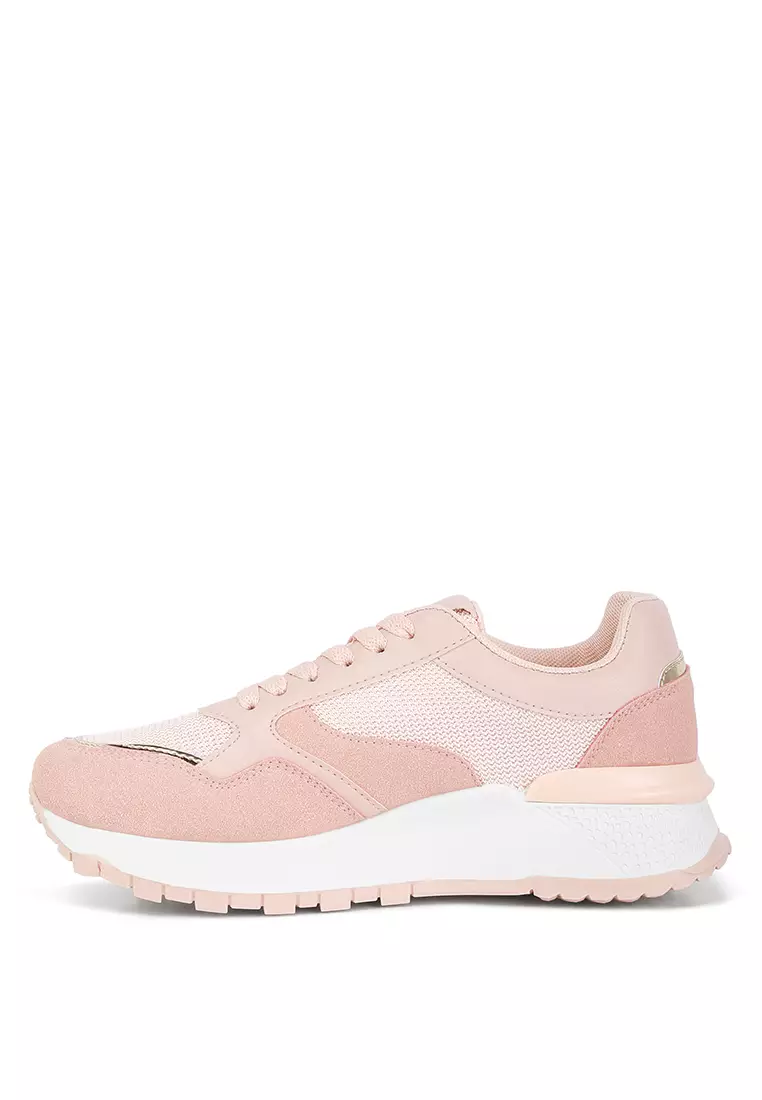 London Rag Pink Chain Embellished Chunky Sneakers