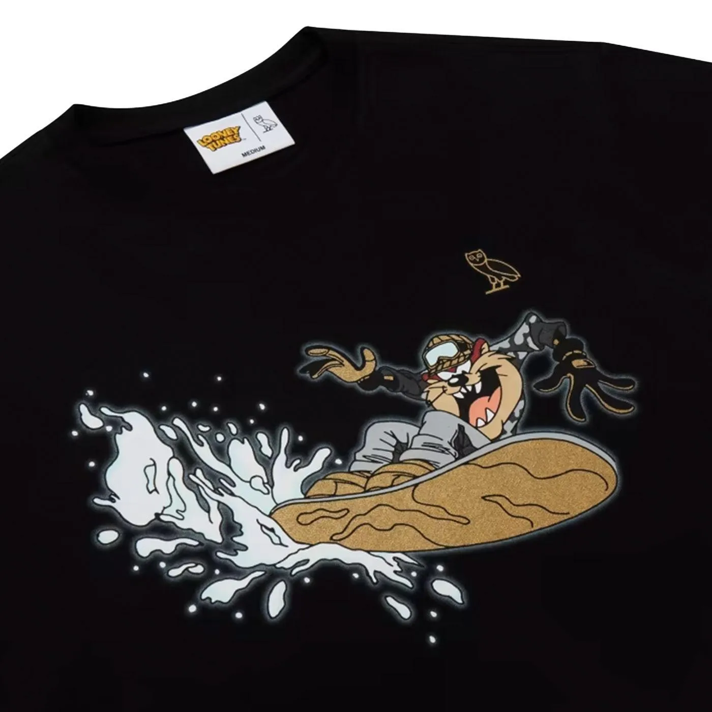 Looney Tunes x OVO Tasmanian Devil Snowboard T-Shirt (Black)