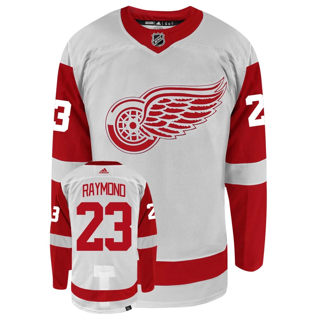 Lucas Raymond Detroit Red Wings Adidas Primegreen Authentic NHL Hockey Jersey     