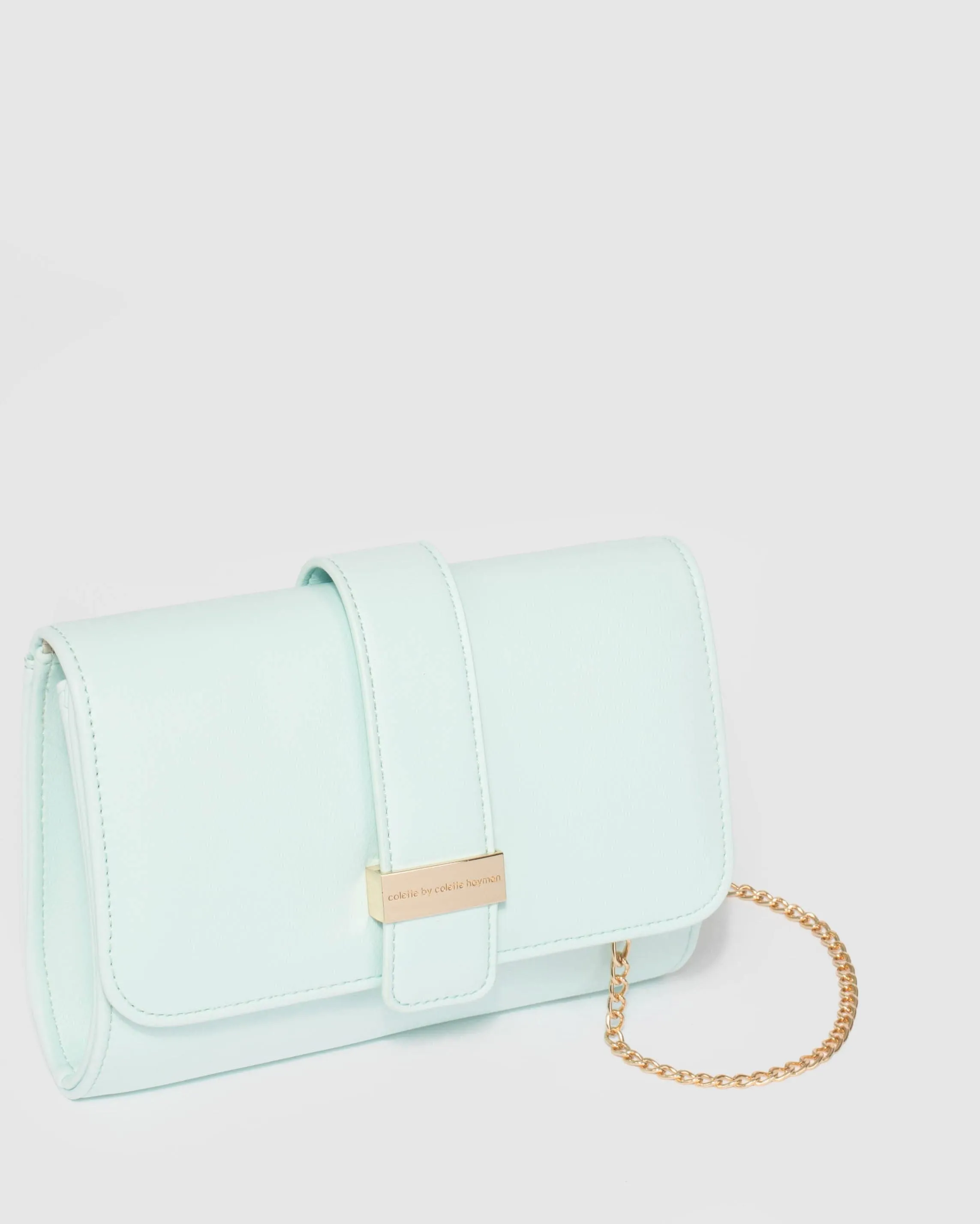 Lulu Green Clutch Bag