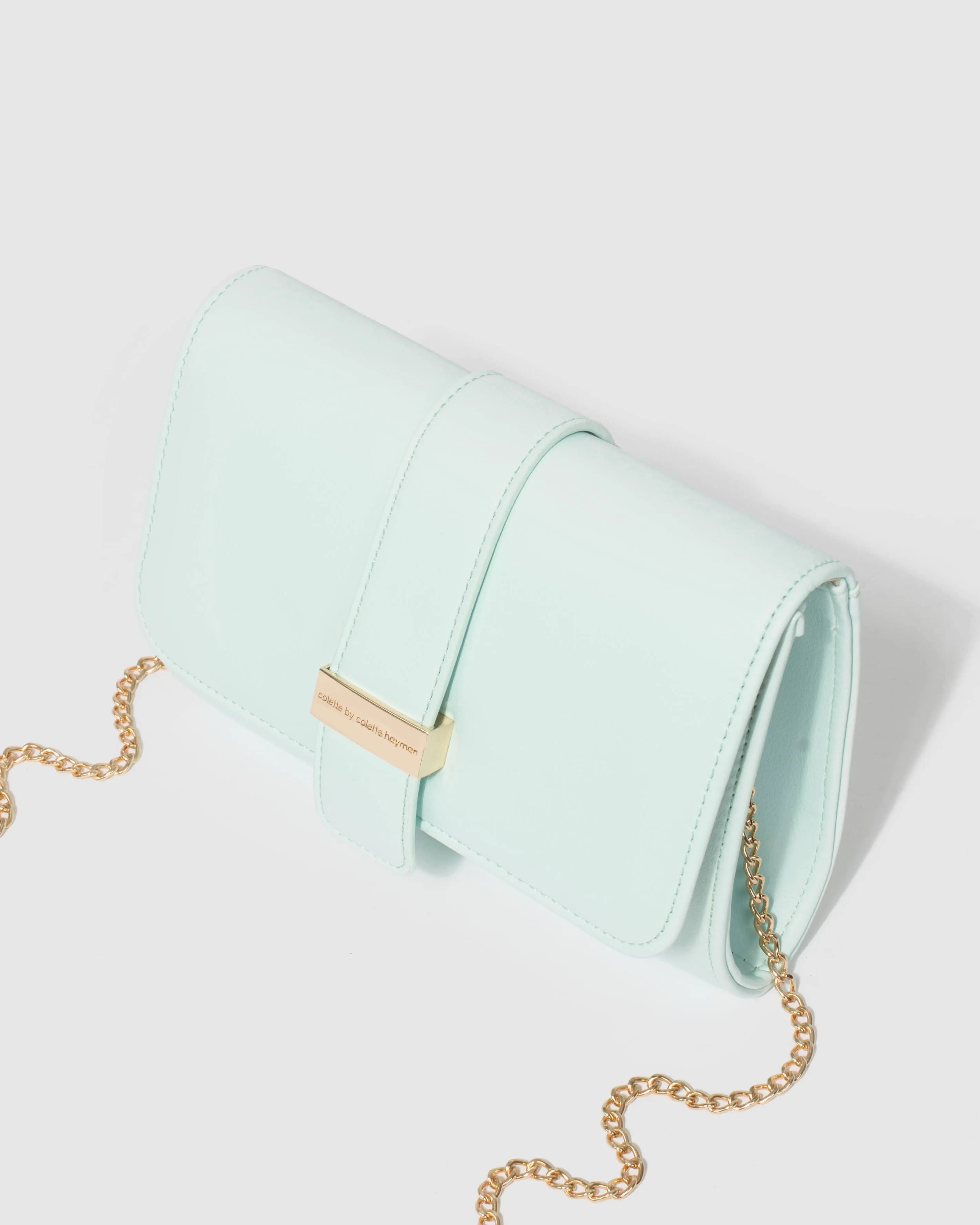 Lulu Green Clutch Bag