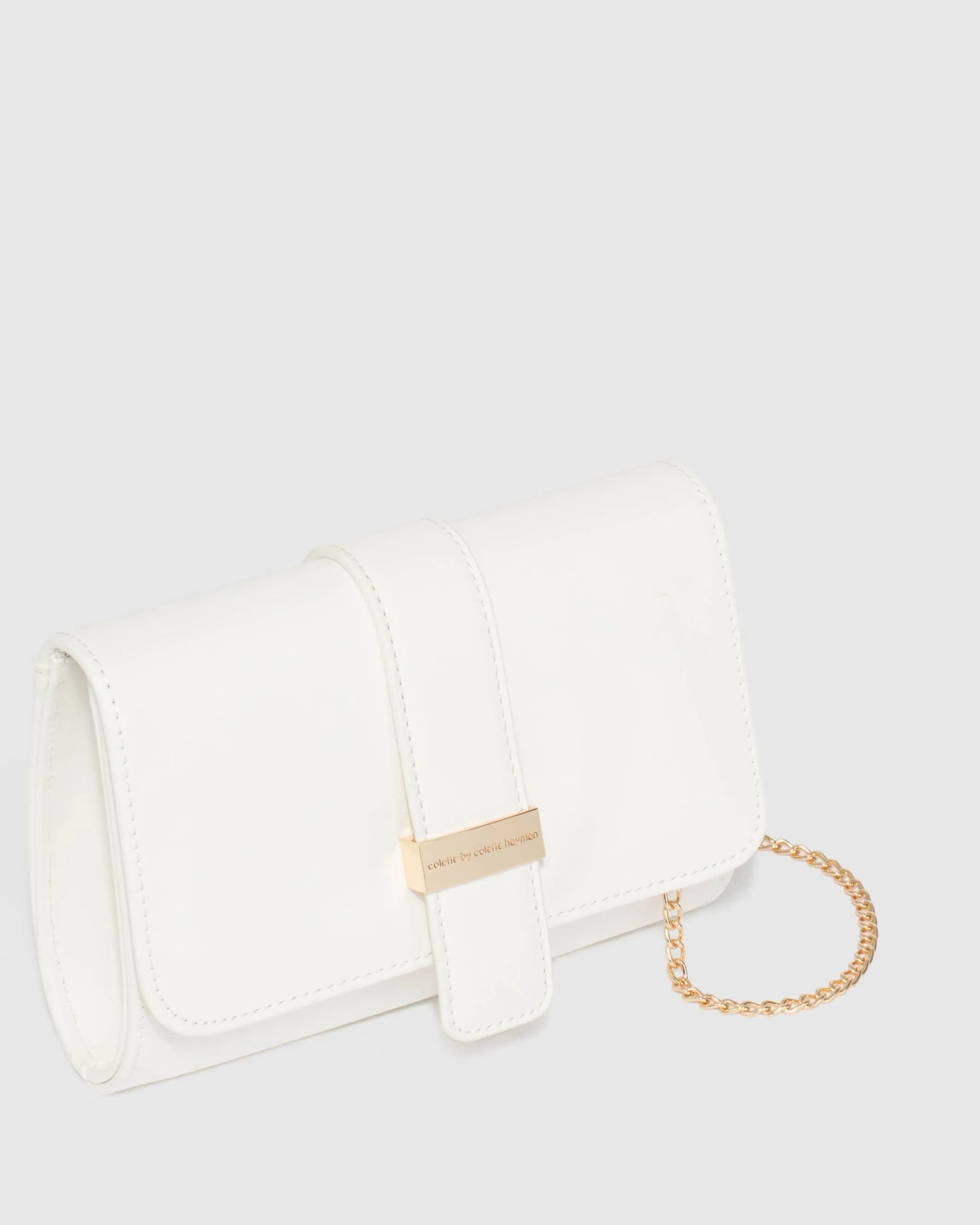 Lulu White Clutch Bag