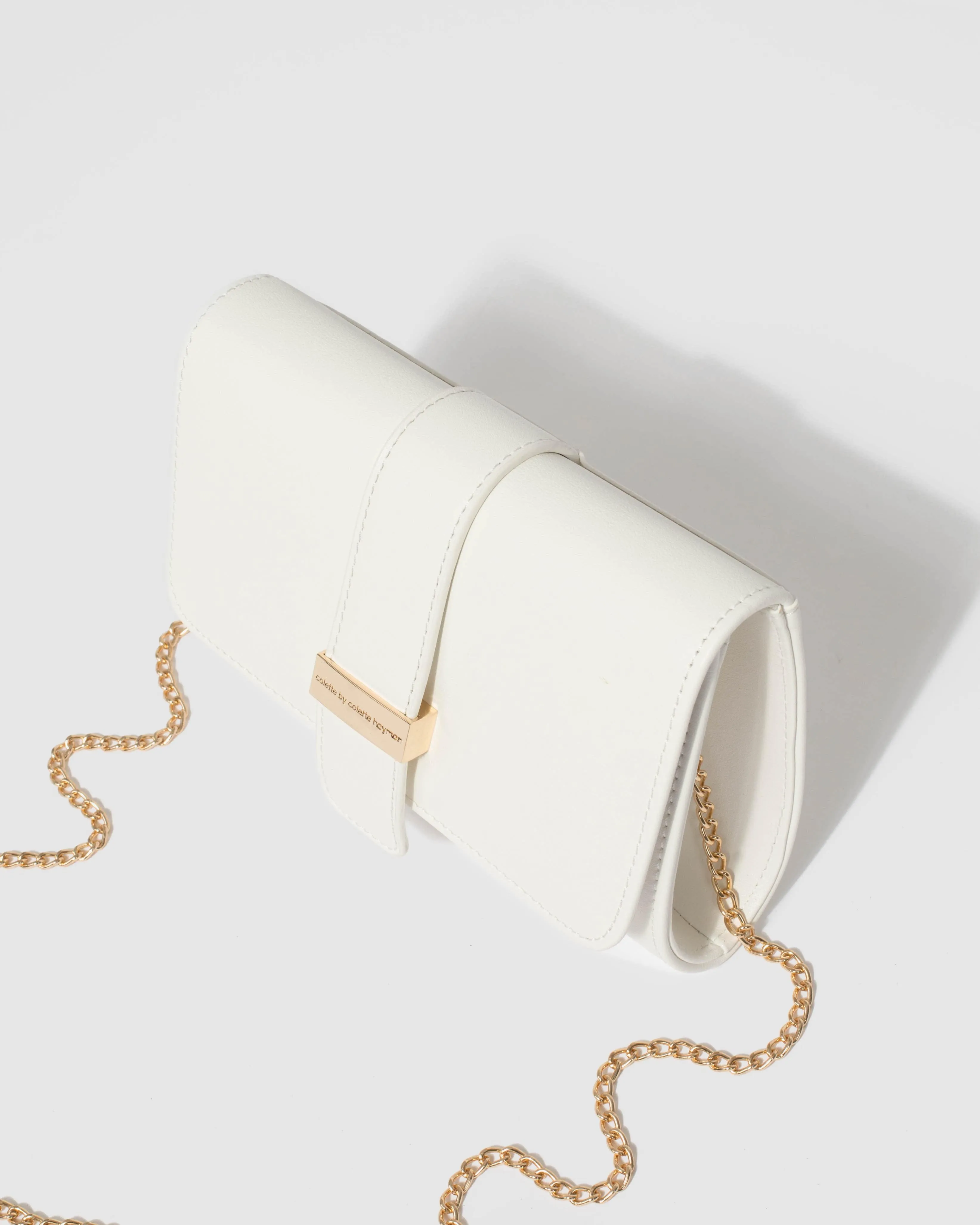 Lulu White Clutch Bag