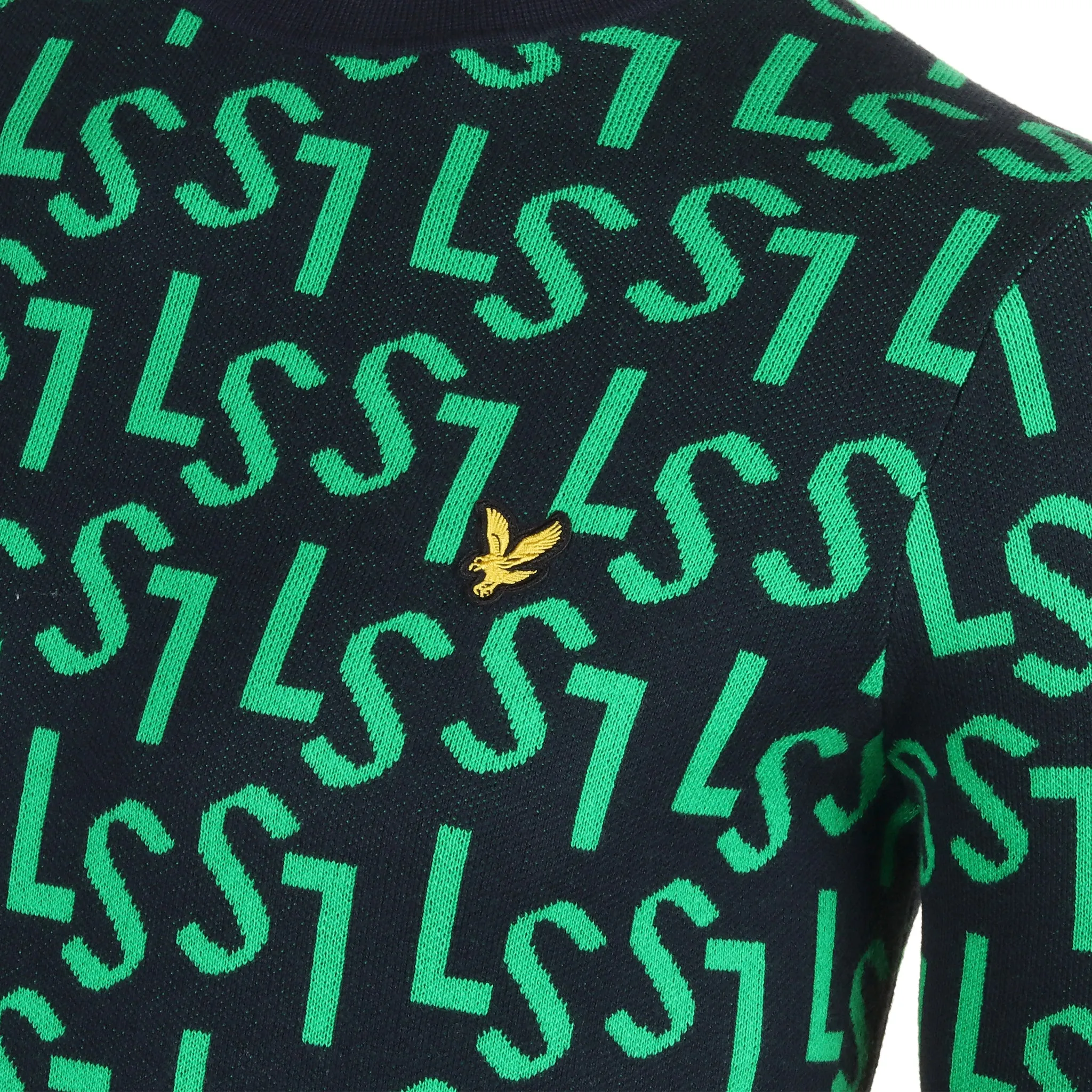 Lyle & Scott Golf Monogram Knitted Crew Neck