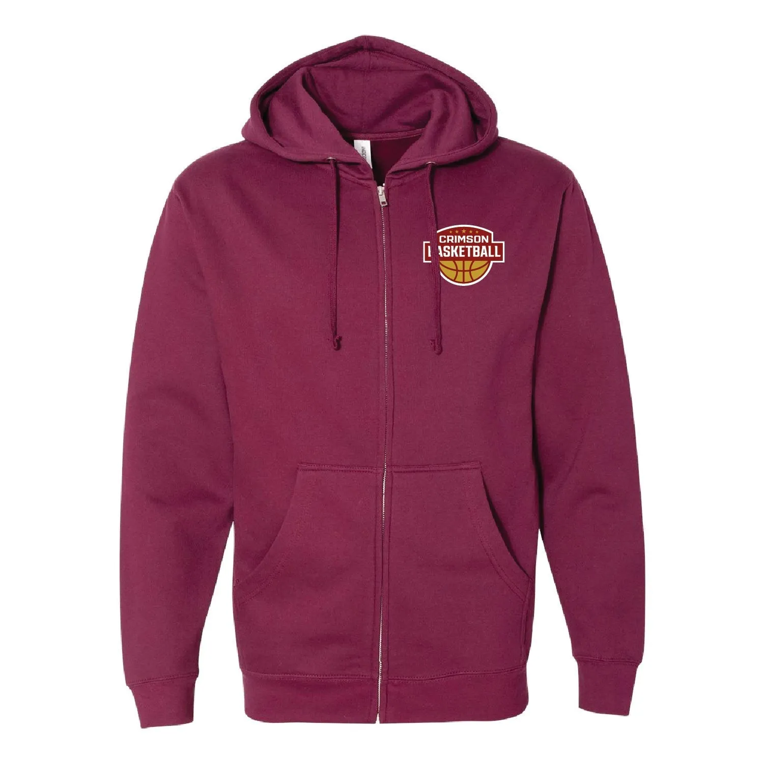 Maple Grove Basketball Midweight Full-Zip Hooded Sweatshirt