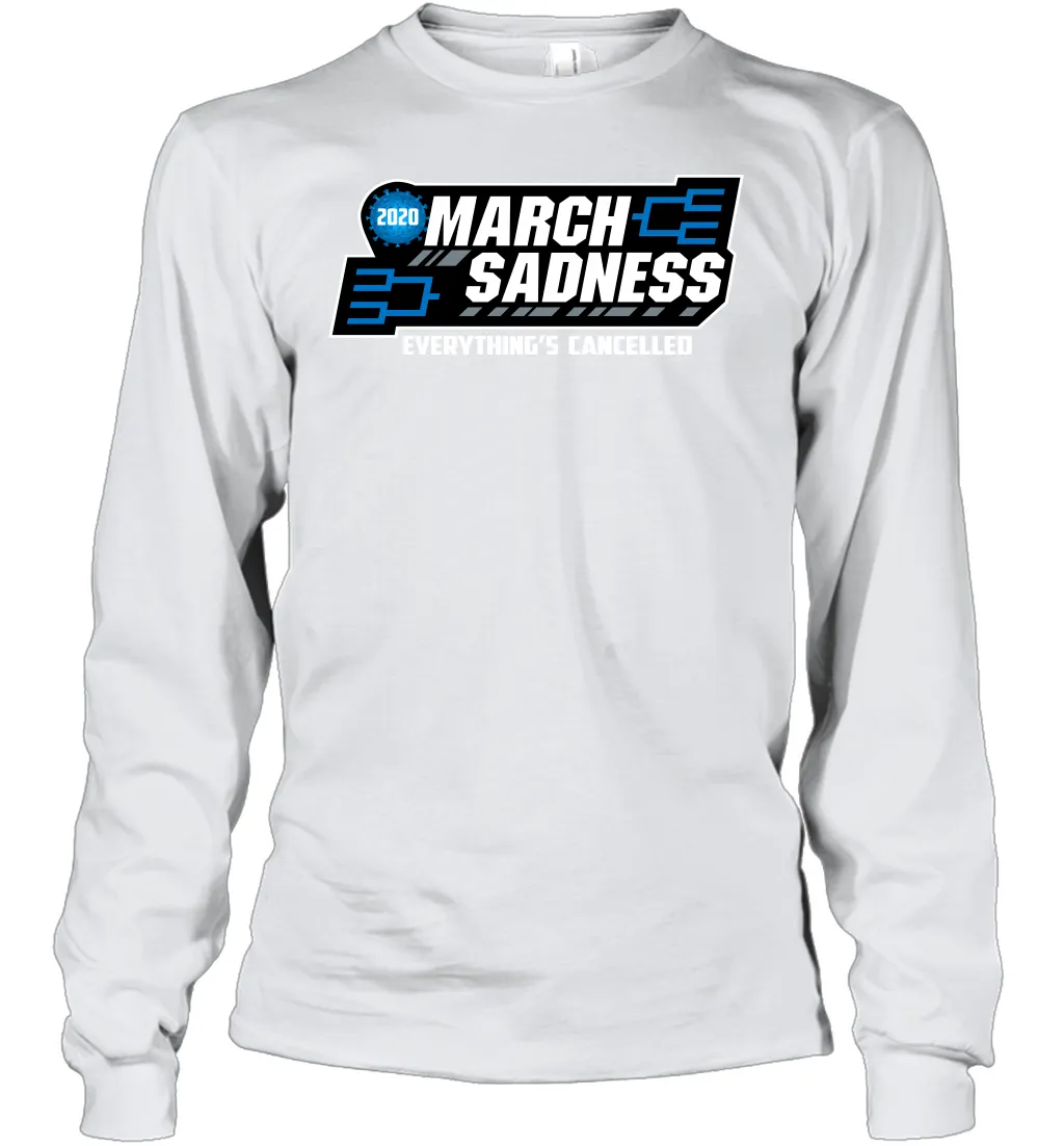 March Sadness Everythings Cancelled Basketball Coronacation Youth Long Sleeve