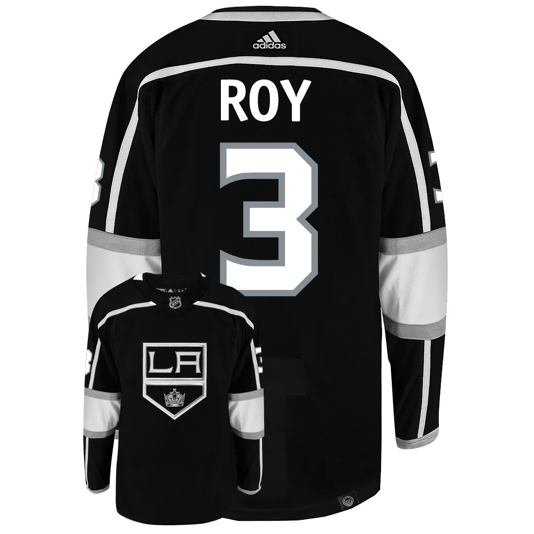 Matt Roy Los Angeles Kings Adidas Primegreen Authentic NHL Hockey Jersey     