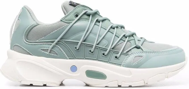 MCQ panelled chunky sneakers Green