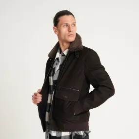 Men's Buffalo Harrington Jacket with Collar - Barneys Originals