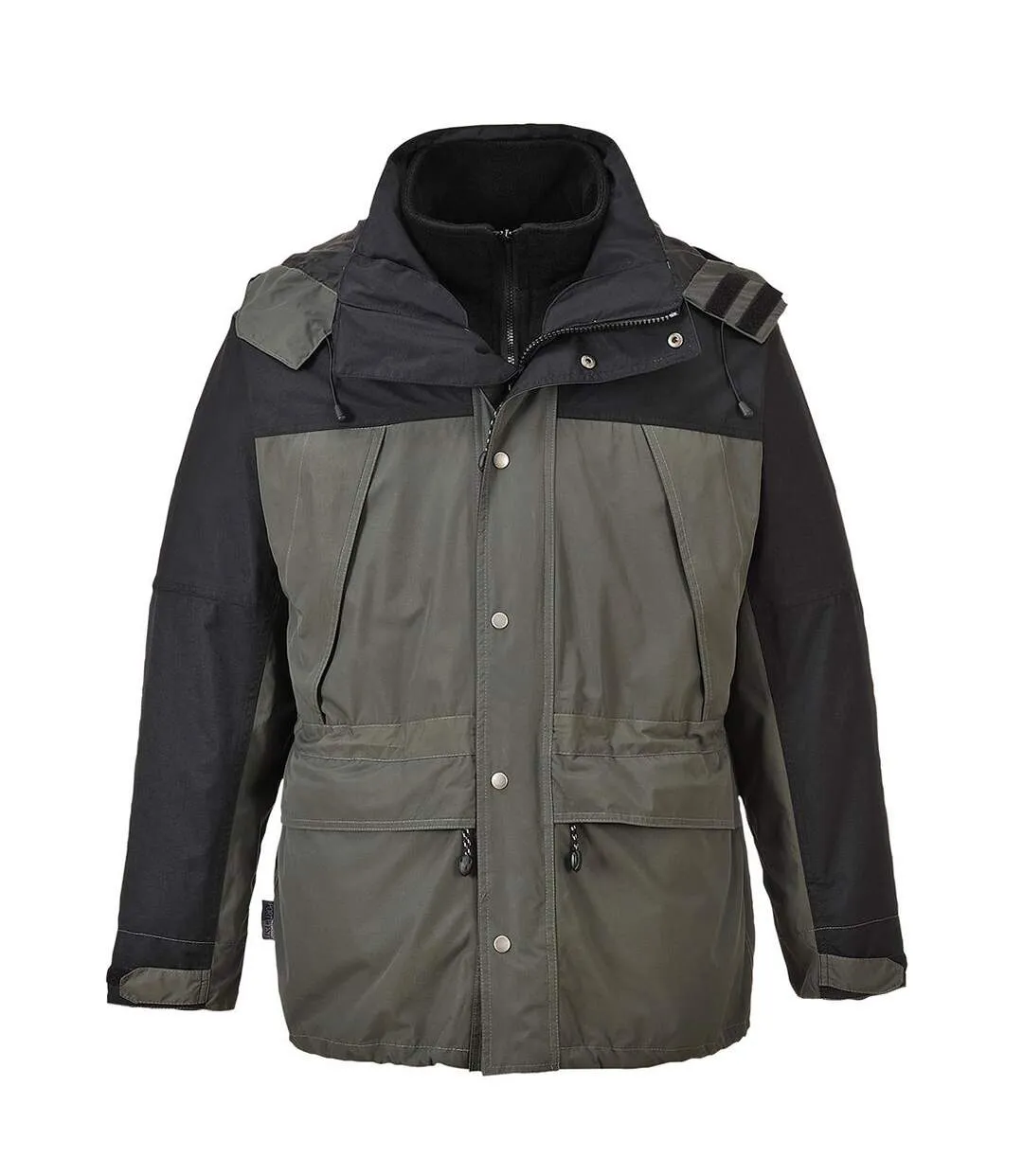 Mens orkney 3 in 1 breathable jacket grey/black Portwest