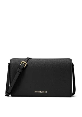 MICHAEL Michael Kors Jet Set Flapover Crossbody Bag, Black