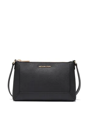 MICHAEL Michael Kors Leather Crossbody Bag, Black