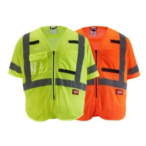 Milwaukee Tools ANSI Class 3 Mesh Safety Vest Hi-Vis Yellow 48-73-513Y