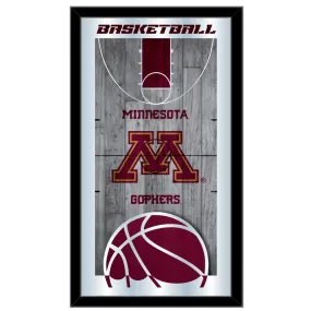 Minnesota Golden Gophers HBS Basketball Framed Hang Glass Wall Mirror (26x15)