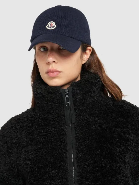 Moncler   Knit cotton baseball cap 