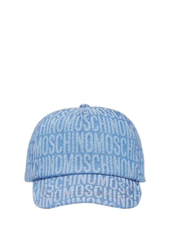 Moschino   Cotton denim baseball cap 