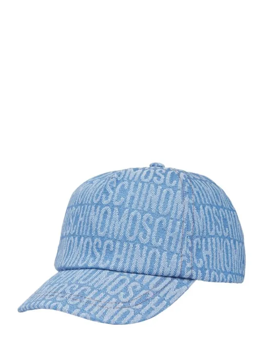 Moschino   Cotton denim baseball cap 