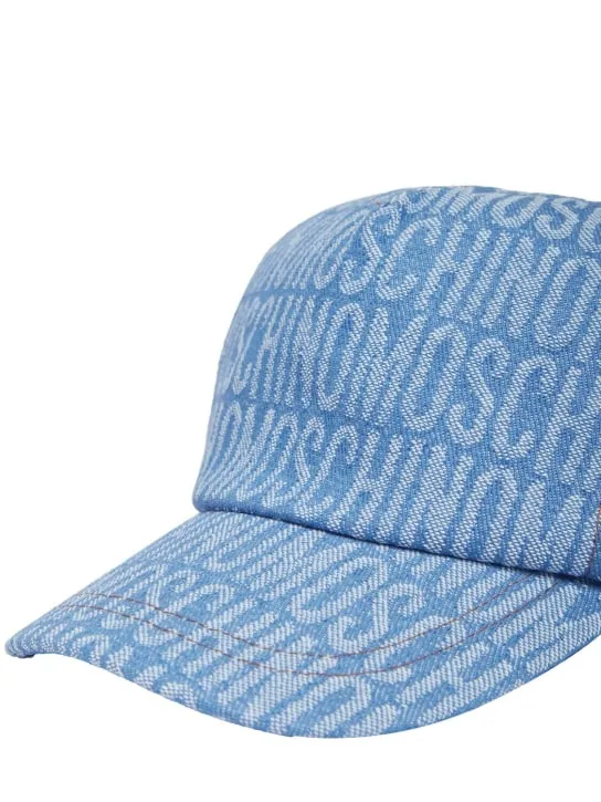 Moschino   Cotton denim baseball cap 