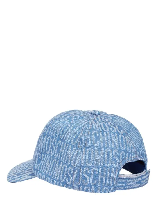 Moschino   Cotton denim baseball cap 