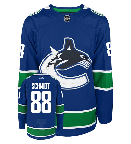 Nate Schmidt Vancouver Cancucks Adidas Authentic 2019 Home NHL Hockey Jersey     