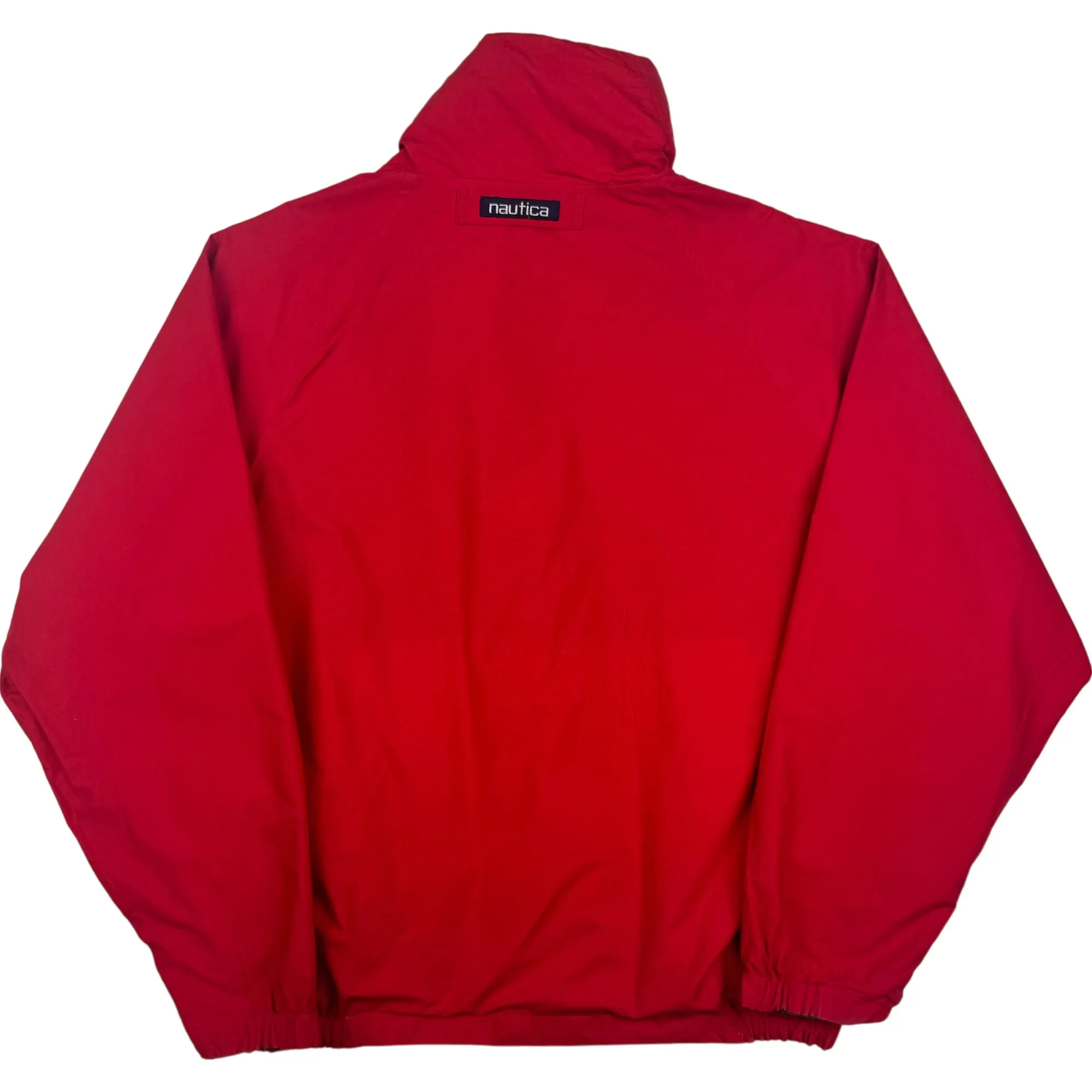 Nautica 90's Reversible Sailing Pullover Jacket Large Red Green