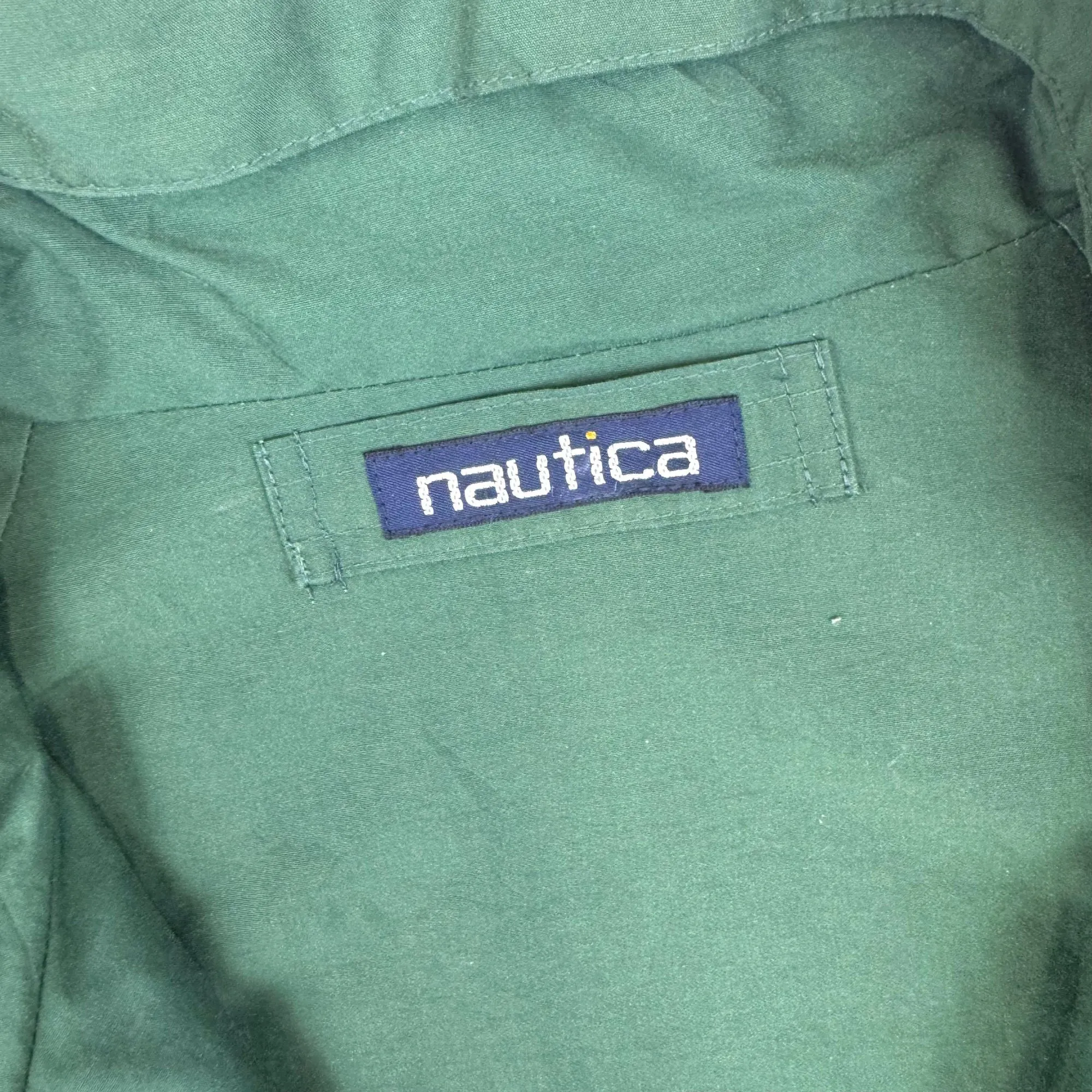 Nautica 90's Reversible Sailing Pullover Jacket Large Red Green