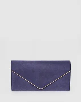 Navy Blue Sammie Clutch Bag