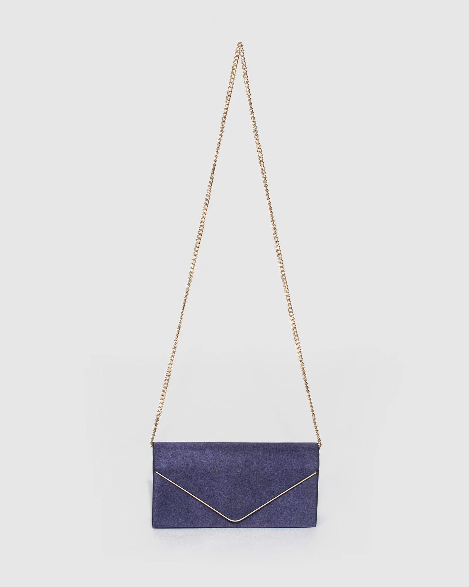 Navy Blue Sammie Clutch Bag