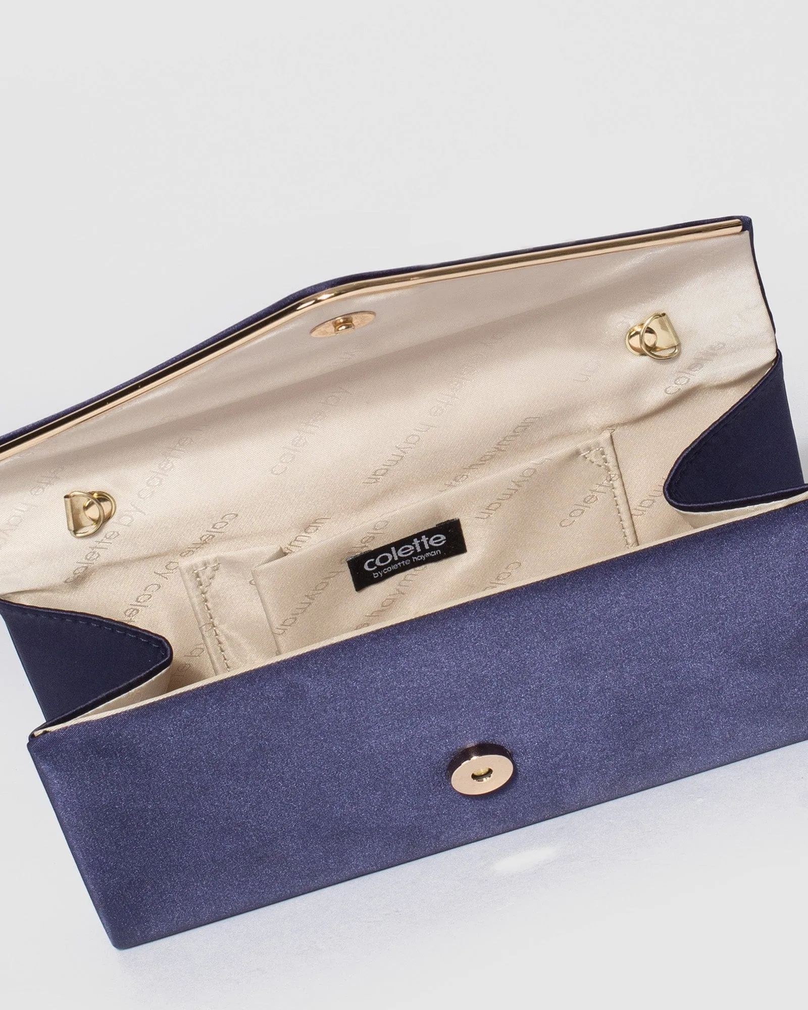 Navy Blue Sammie Clutch Bag