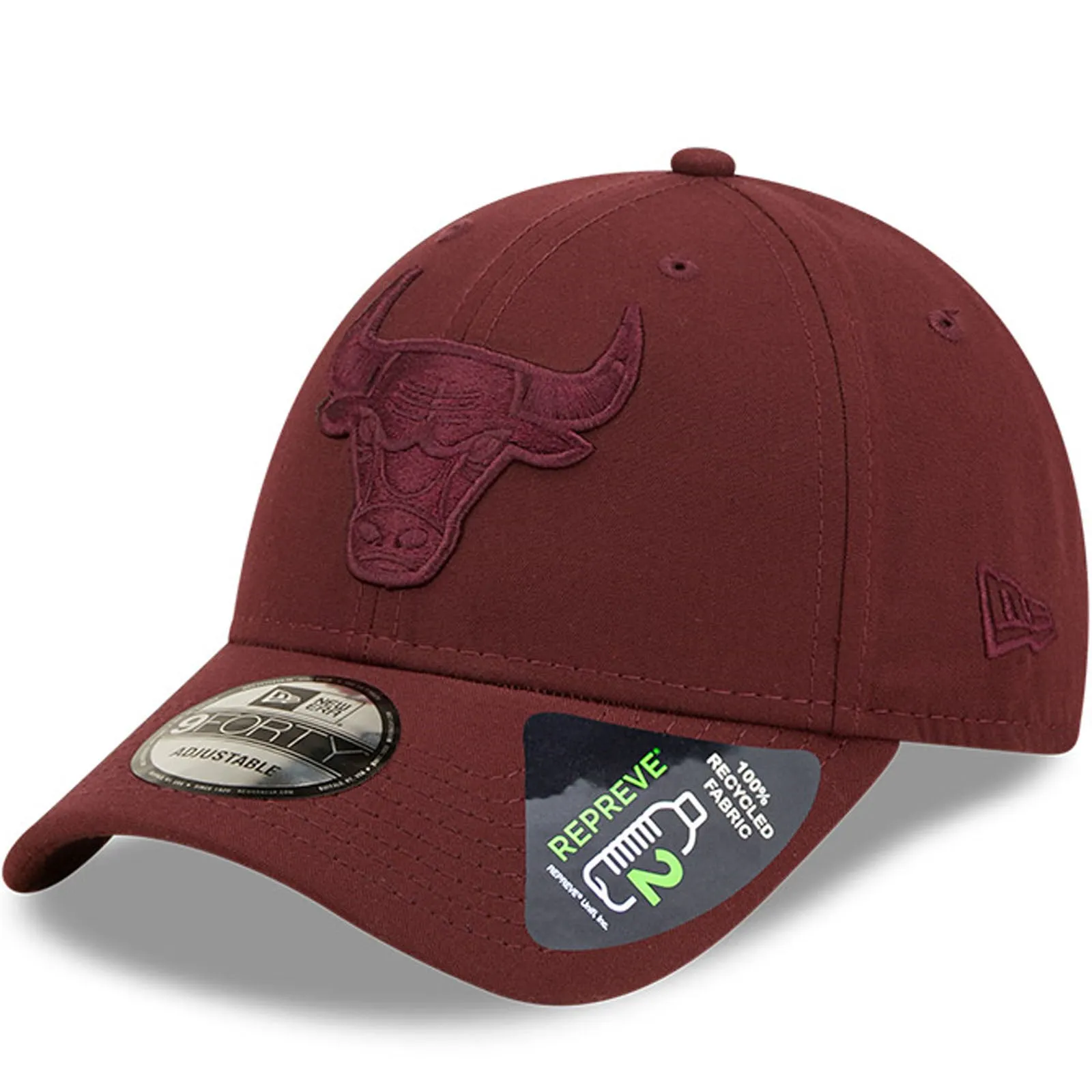 New Era Chicago Bulls 9FORTY Repreve Baseball Cap  - Purple