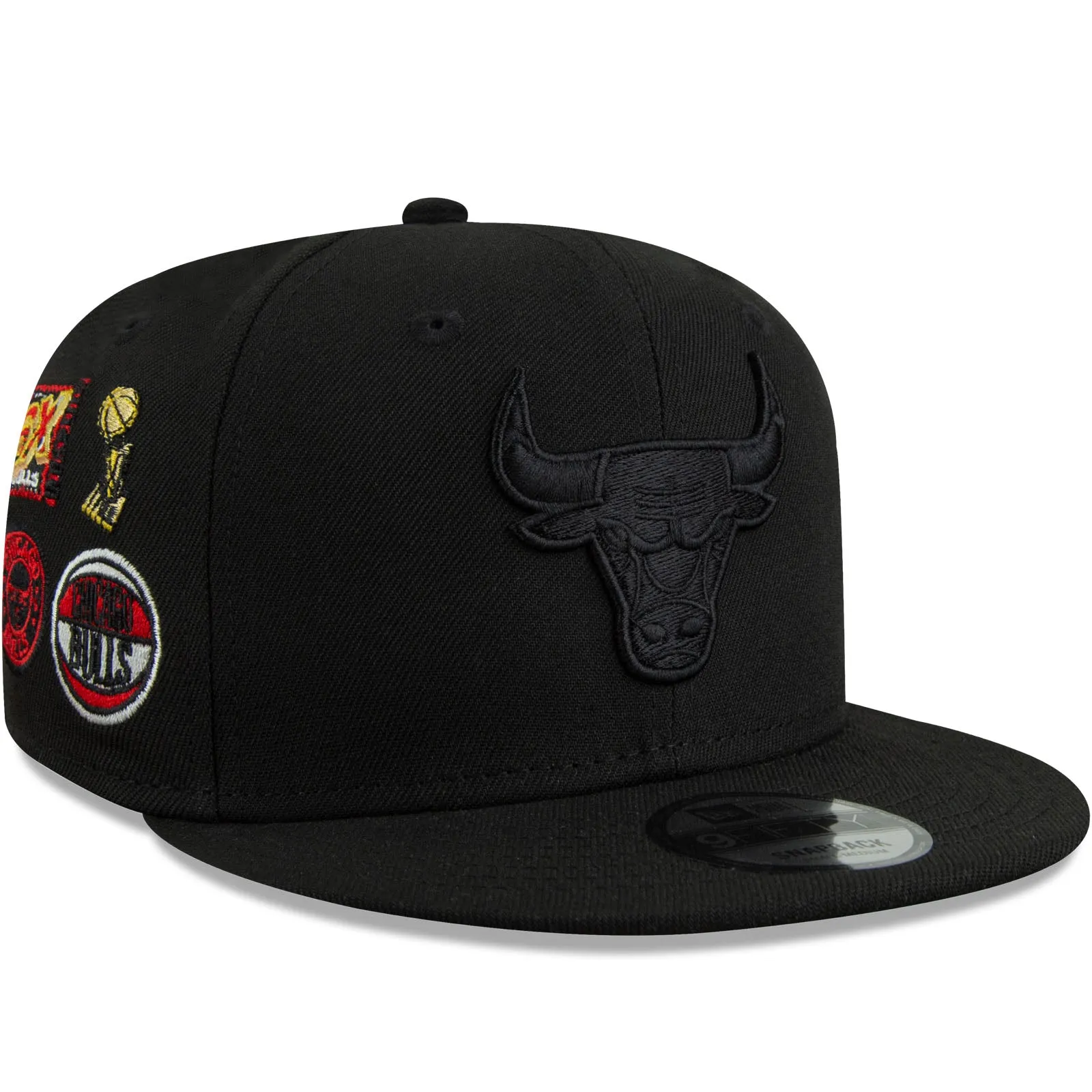 New Era Chicago Bulls League Champions NBA 9FIFTY Baseball Cap - Black