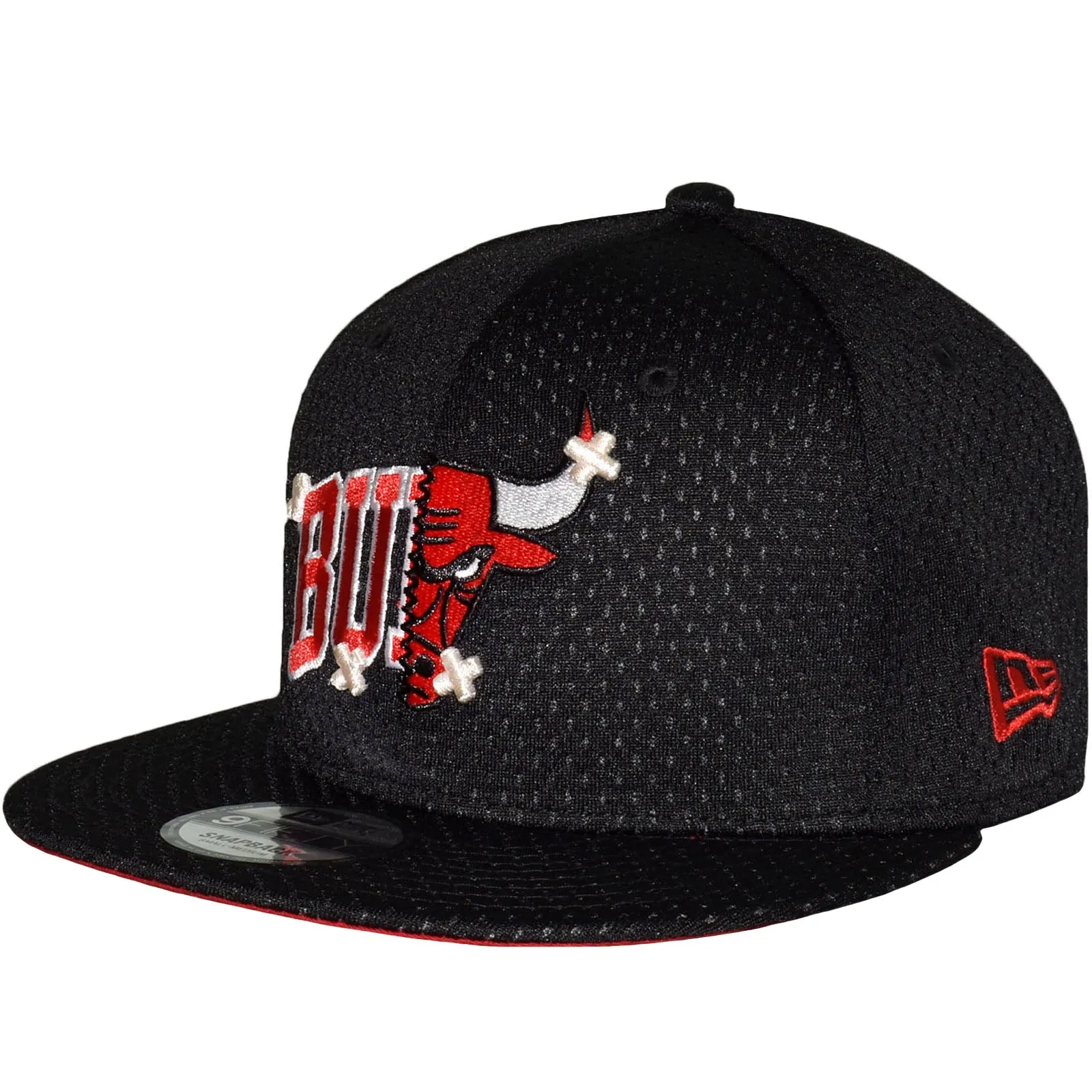 New Era Chicago Bulls NBA 9FIFTY Half Stitch Baseball Cap - Black