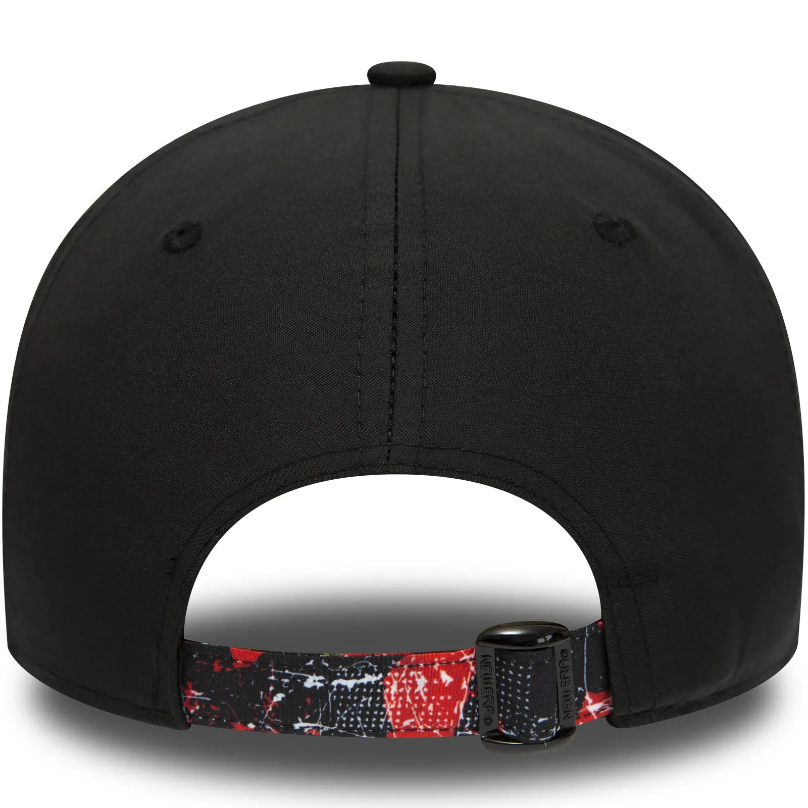 New Era Chicago Bulls Print Infill 9FORTY Baseball Cap  - Black