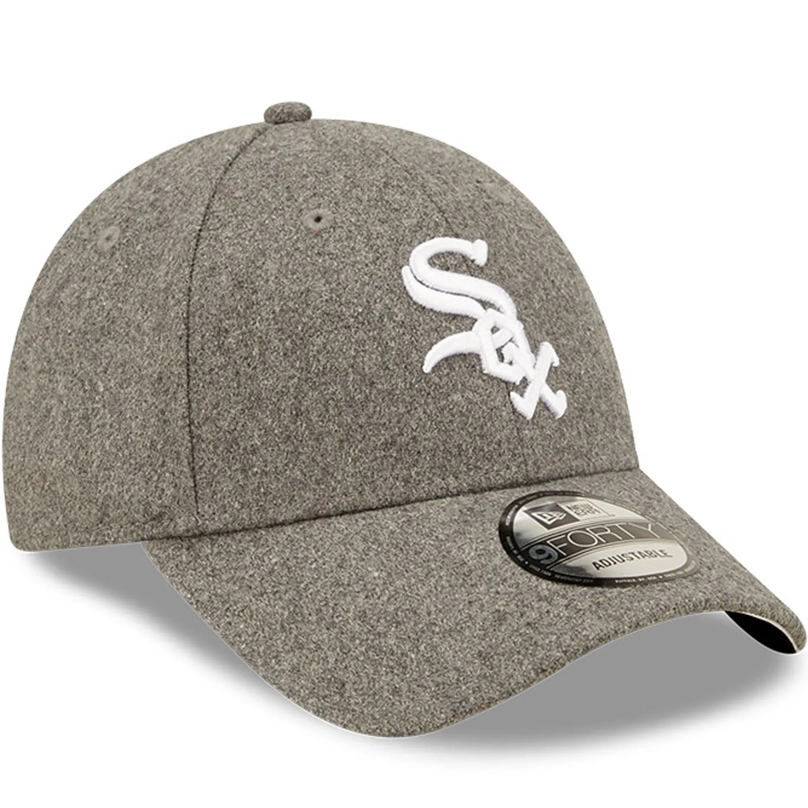 New Era Chicago White Sox 9FORTY Melton Wool Baseball Cap  - Grey