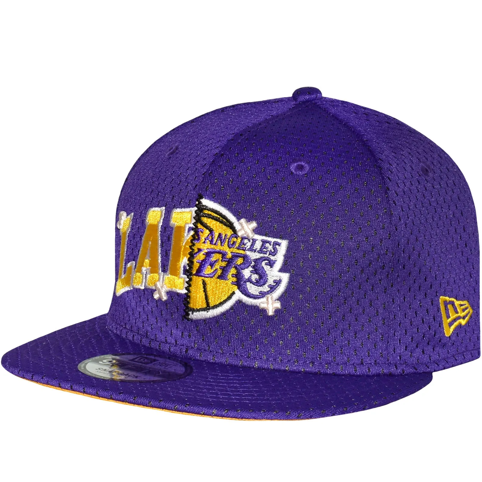 New Era LA Lakers NBA 9FIFTY Half Stitch Baseball Cap - Black