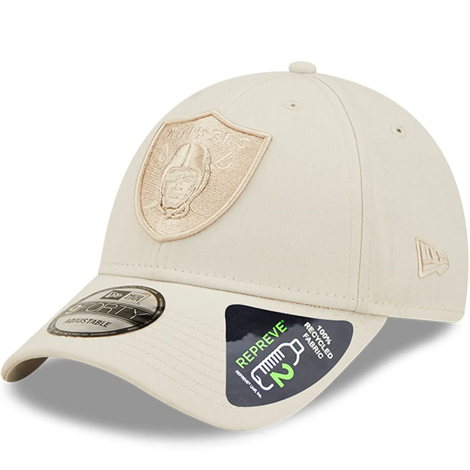 New Era Las Vegas Raiders 9FORTY Repreve Baseball Cap  - Cream